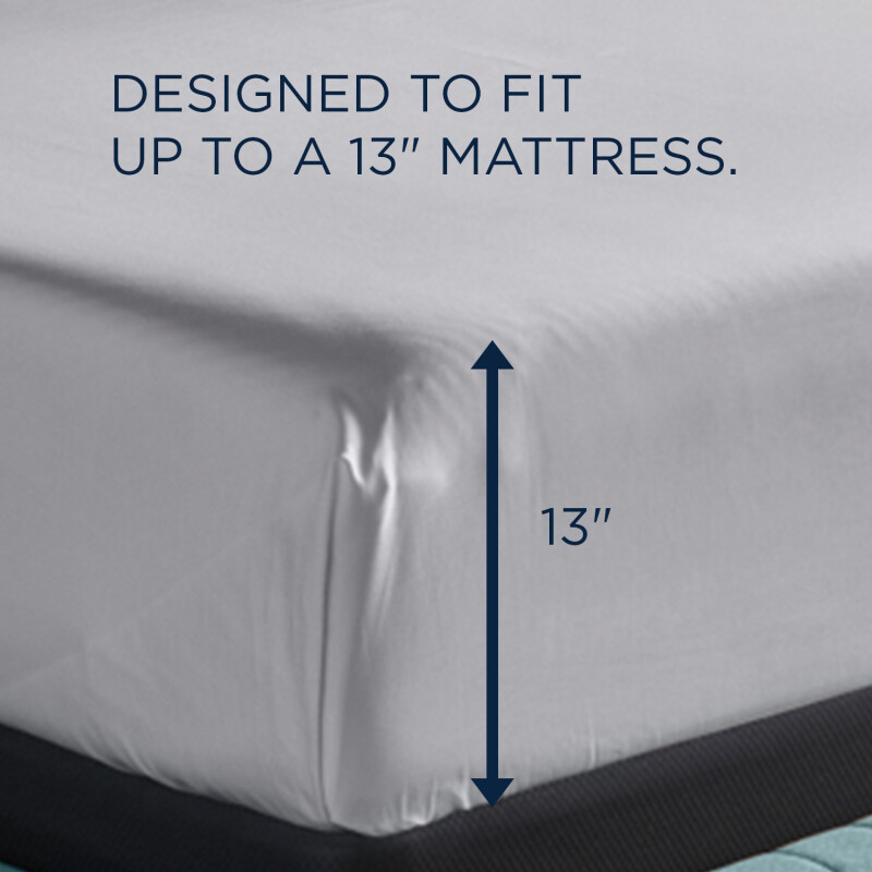 TEMPUR Classic Cotton Sheet Set Cool Gray 40100561