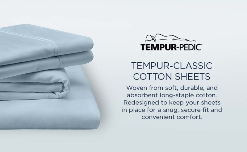 TEMPUR Classic Cotton Sheet Set Cool Gray 40100562