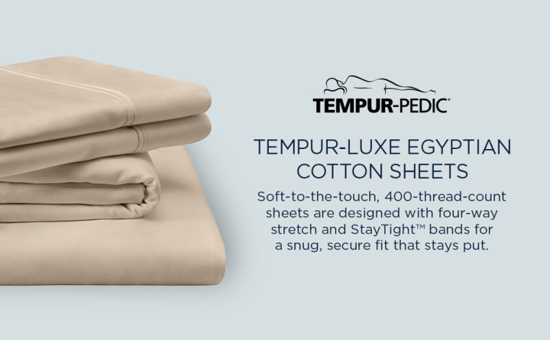 TEMPUR Luxe Egyptian Cotton Sheet Set White 40101151