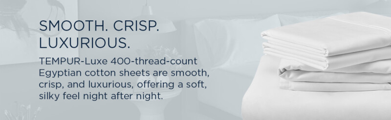 TEMPUR Luxe Egyptian Cotton Sheet Set White 40101151