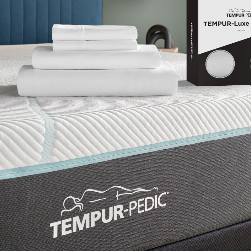 TEMPUR Luxe Egyptian Cotton Sheet Set White 40101193