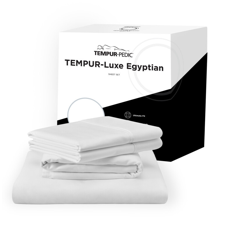 TEMPUR Luxe Egyptian Cotton Sheet Set White 40101193