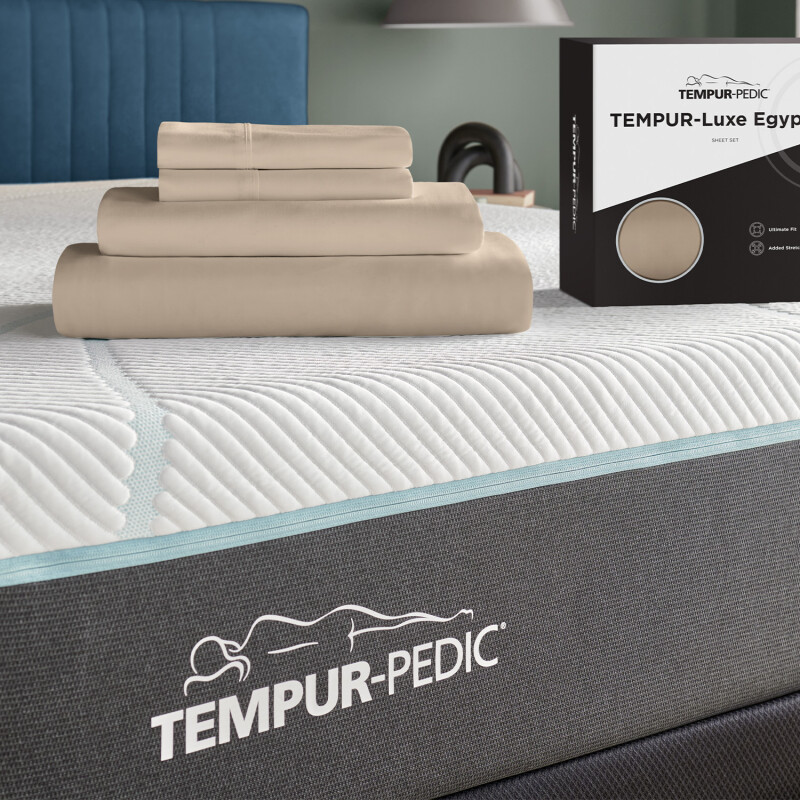 TEMPUR Luxe Egyptian Cotton Sheet Set Sandstone 40101230