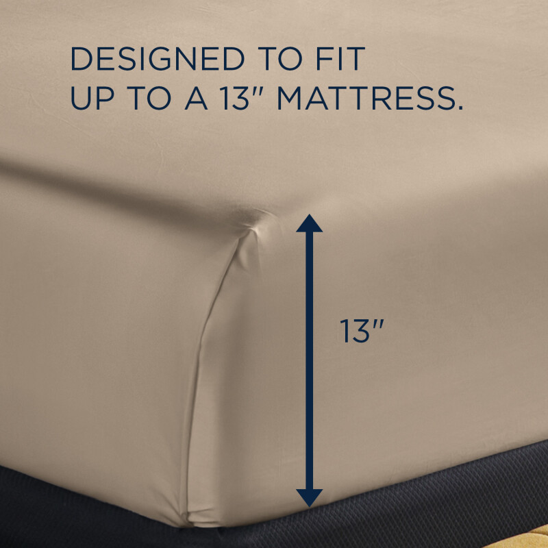TEMPUR Luxe Egyptian Cotton Sheet Set Sandstone 40101251