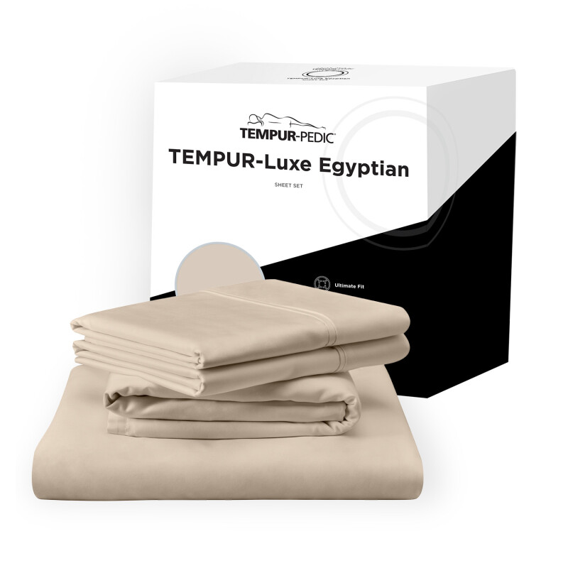 TEMPUR Luxe Egyptian Cotton Sheet Set Sandstone 40101251