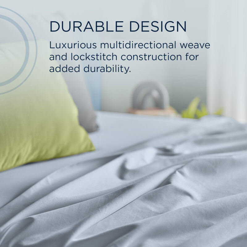 TEMPUR Luxe Egyptian Cotton Sheet Set Sleepy Blue 40101332