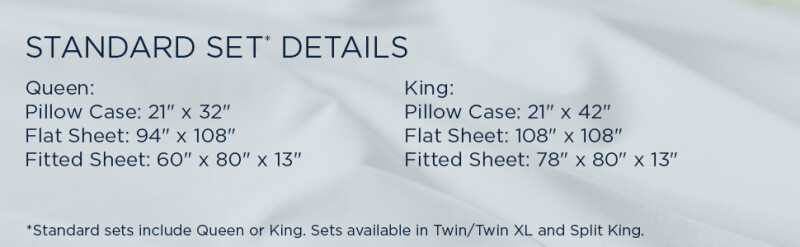 TEMPUR Luxe Egyptian Cotton Sheet Set Sleepy Blue 40101361