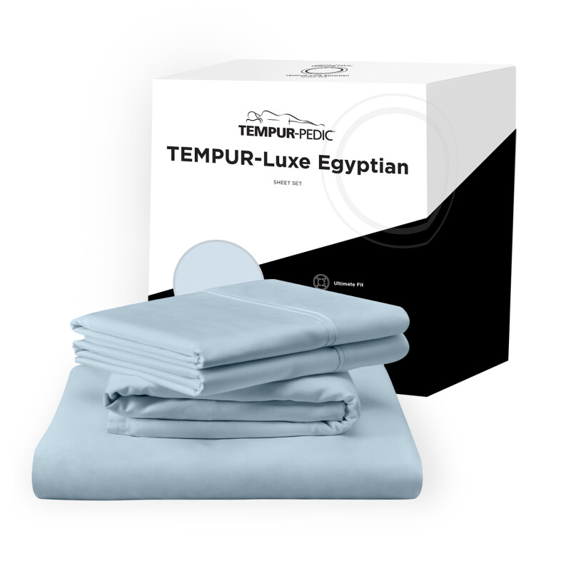 TEMPUR Luxe Egyptian Cotton Sheet Set Sleepy Blue 40101393