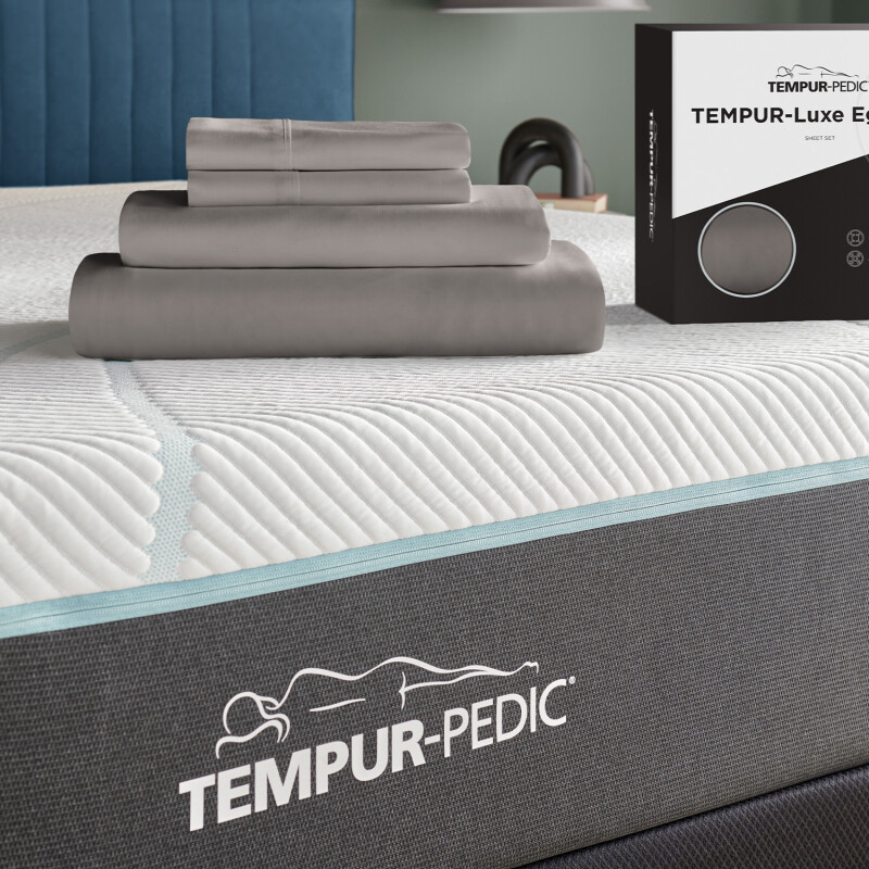 TEMPUR Luxe Egyptian Cotton Sheet Set Cool Gray 40101561