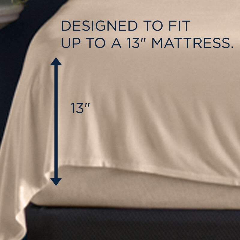 TEMPUR Rayon from Bamboo Sheet Set Sandstone 40102232