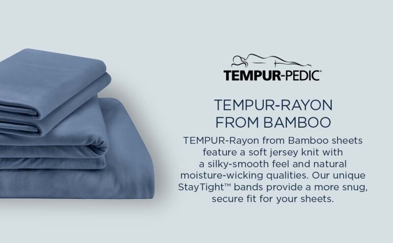 TEMPUR Rayon from Bamboo Sheet Set Sandstone 40102232