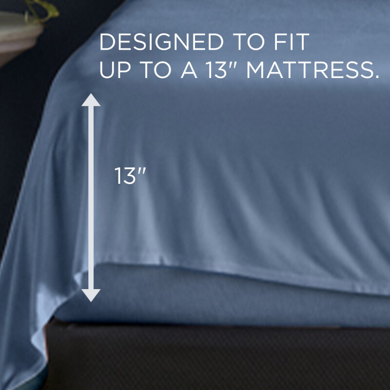 TEMPUR Rayon from Bamboo Sheet Set Vintage Indigo 40102530