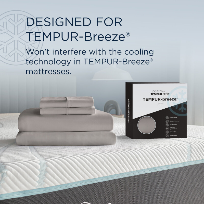 TEMPUR breeze cooling Sheet Set Graphite 40103131
