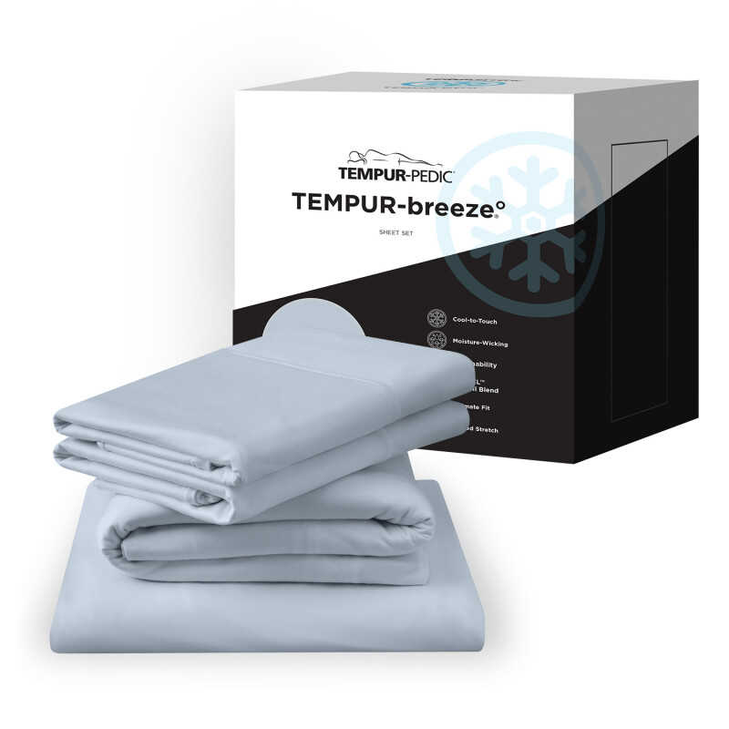 TEMPUR breeze cooling Sheet Set Sleepy Blue 40103251
