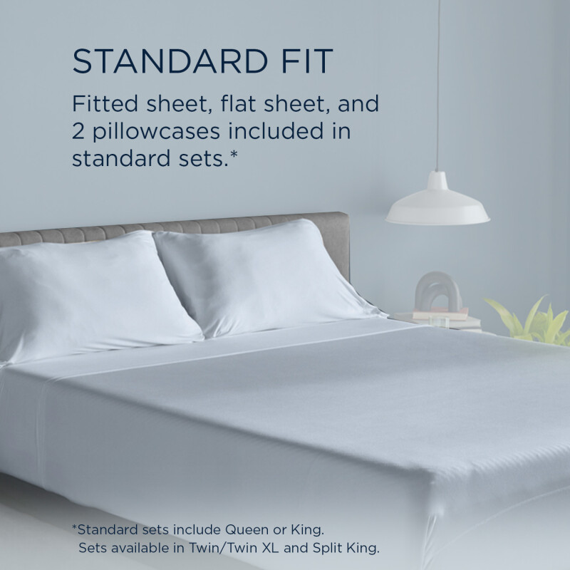 TEMPUR breeze cooling Sheet Set Sleepy Blue 40103262