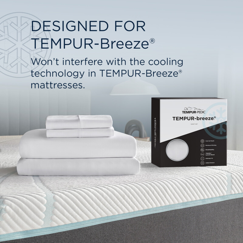 TEMPUR breeze cooling Sheet Set White 40103393
