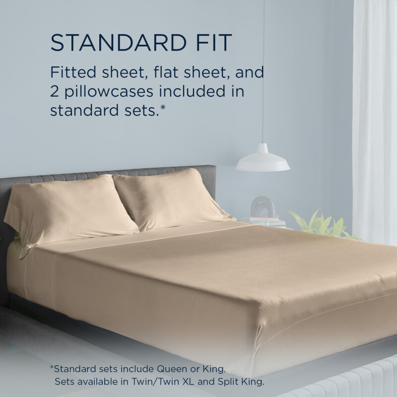 TEMPUR breeze cooling Sheet Set Sandstone 40103432