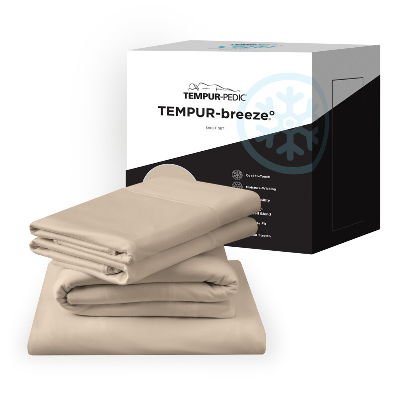TEMPUR breeze cooling Sheet Set Sandstone 40103461