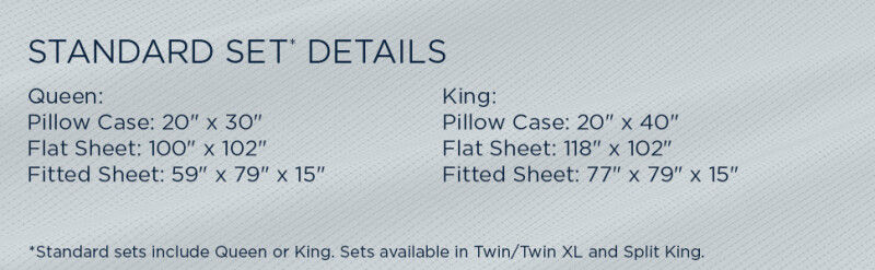 TEMPUR ProAir Sheet Set Sleepy Blue 40104232