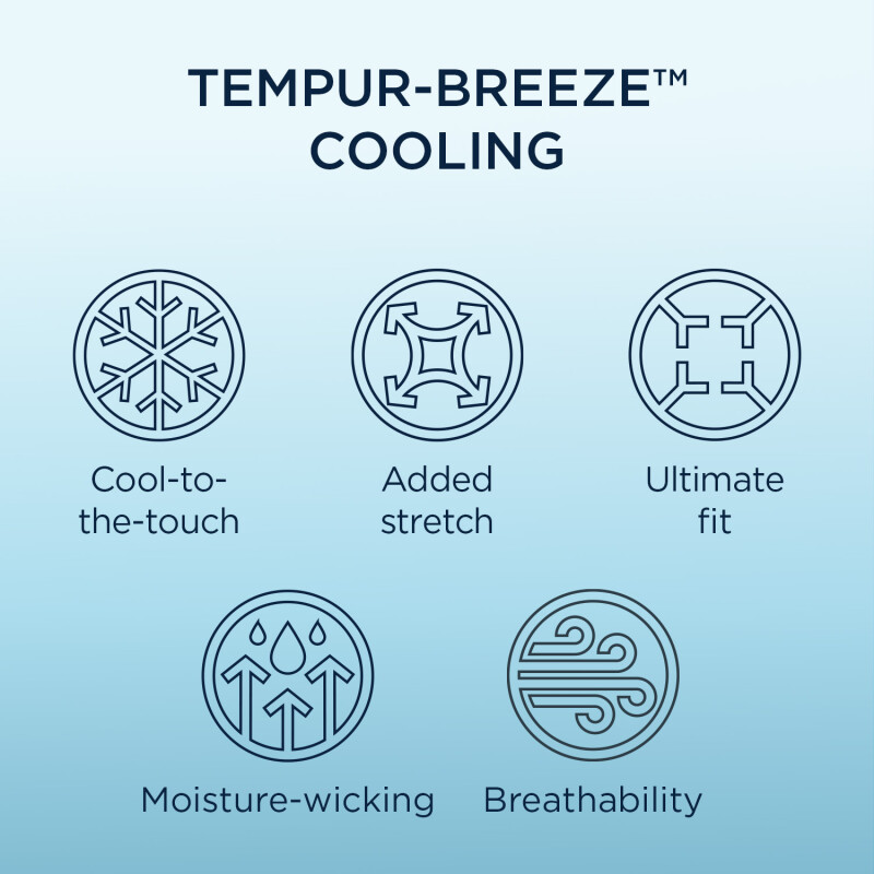 Tempur-Pedic Breeze Pillowcase Set - Sleepy Blue 40109261