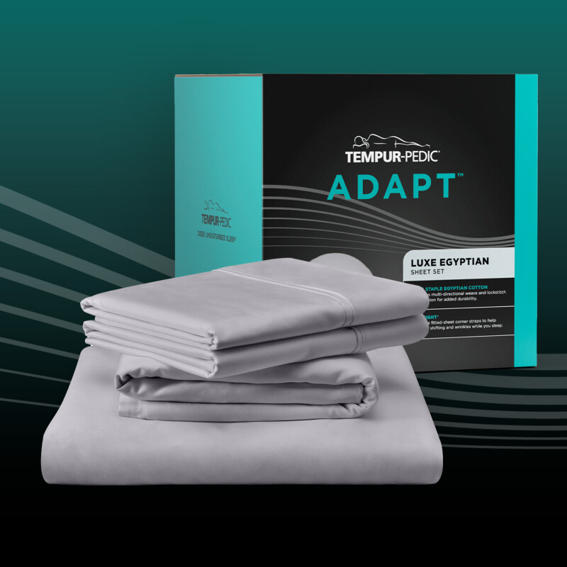 TEMPUR-Adapt Luxe Egyptian Cotton Sheets - Graphite 40119230