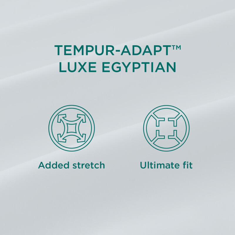 TEMPUR-Adapt Luxe Egyptian Cotton Sheets - Graphite 40119232