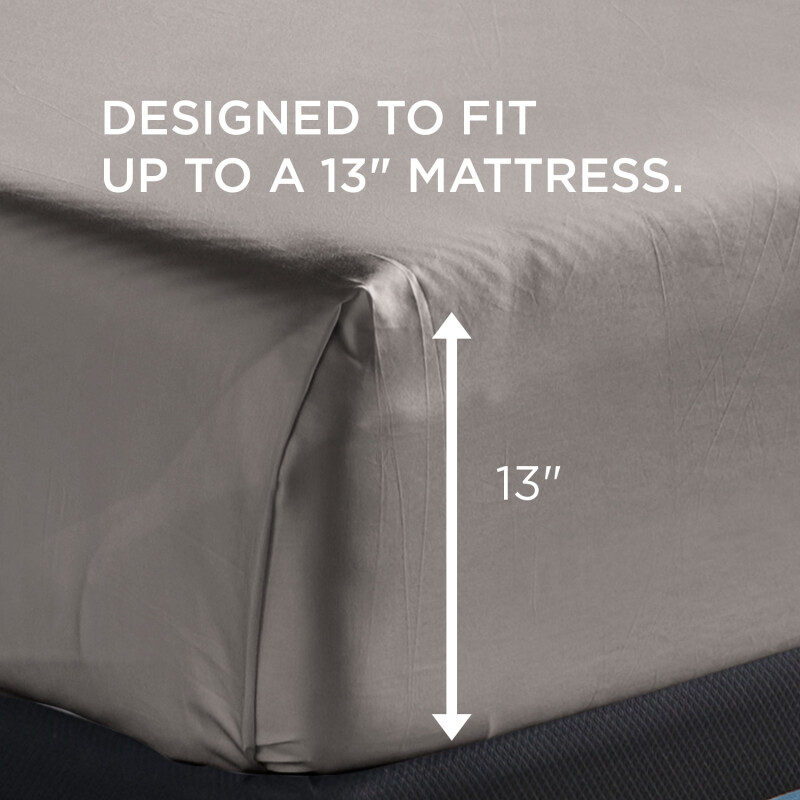 TEMPUR-Adapt Luxe Egyptian Cotton Sheets - Graphite 40119262