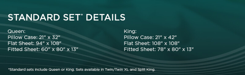 TEMPUR-Adapt Luxe Egyptian Cotton Sheets - Sleepy Blue 40119330