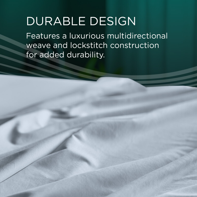 TEMPUR-Adapt Luxe Egyptian Cotton Sheets - Sleepy Blue 40119351