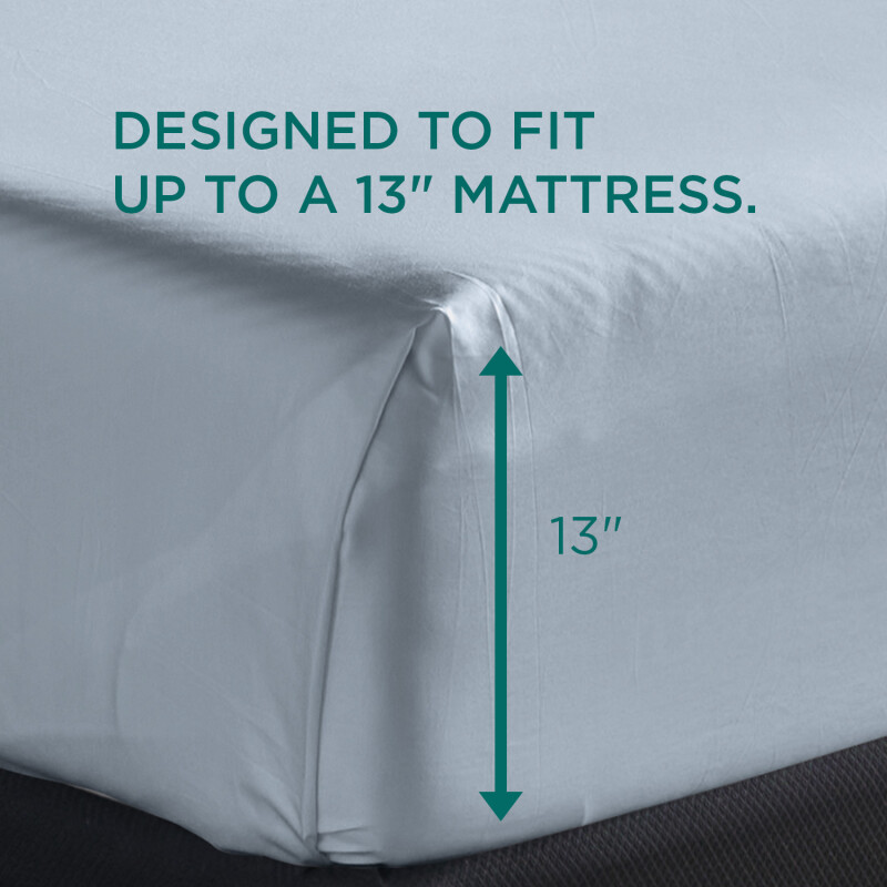 TEMPUR-Adapt Luxe Egyptian Cotton Sheets - Sleepy Blue 40119361