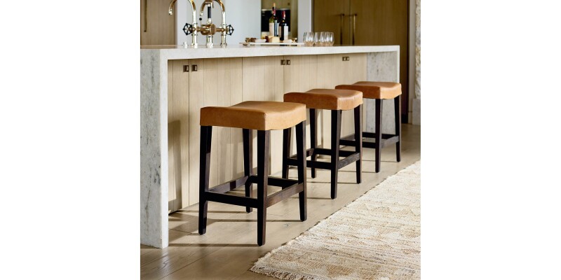 Vail Leather Saddle Counter Stool 40210188L59