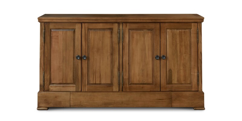 Hawkins Huntboard with Table Leaf Storage 40210309LSGREYLANAPMETKNOBL