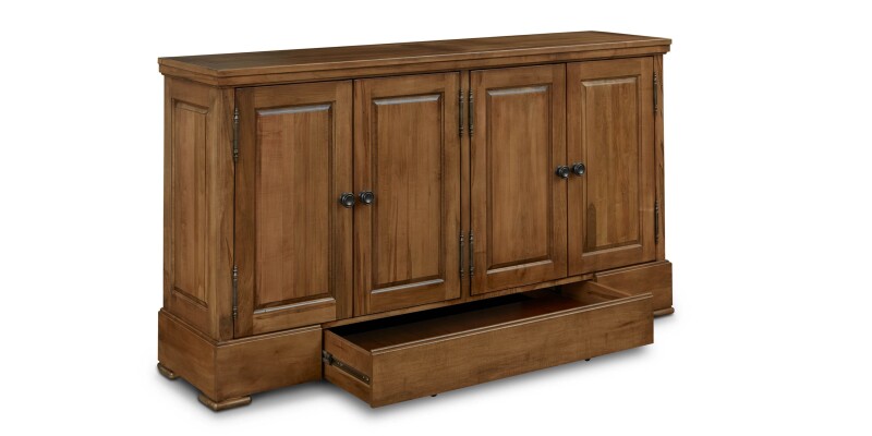 Hawkins Huntboard with Table Leaf Storage 40210309LSGREYLANAPMETKNOBL