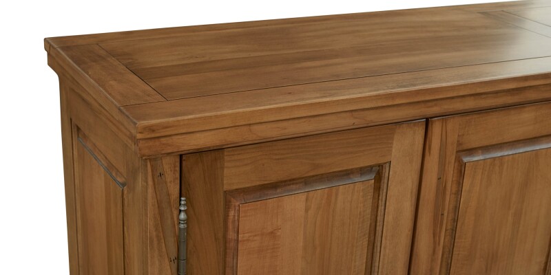 Hawkins Huntboard with Table Leaf Storage 40210309LSGREYLANAPMETKNOBL