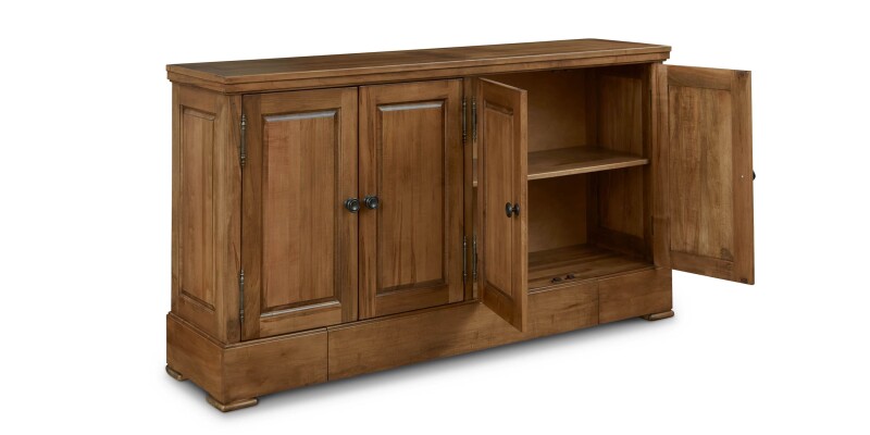 Hawkins Huntboard with Table Leaf Storage 40210309LSPKAVENUEAPMETKNOBL