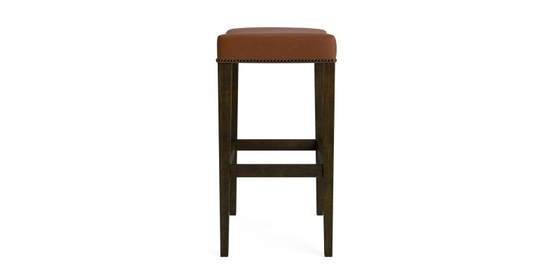 Vail Leather Saddle Bar Stool 40210388L56