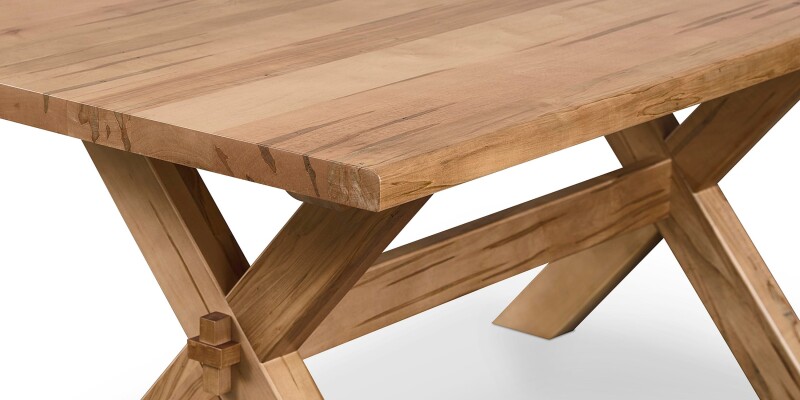 Crossbuck Dining Table with Extendable Leaves 40217242XEXAUBURN