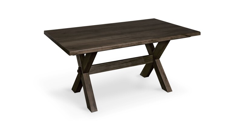 Crossbuck Dining Table with Extendable Leaves 40217242XEXDKCHESTNUT