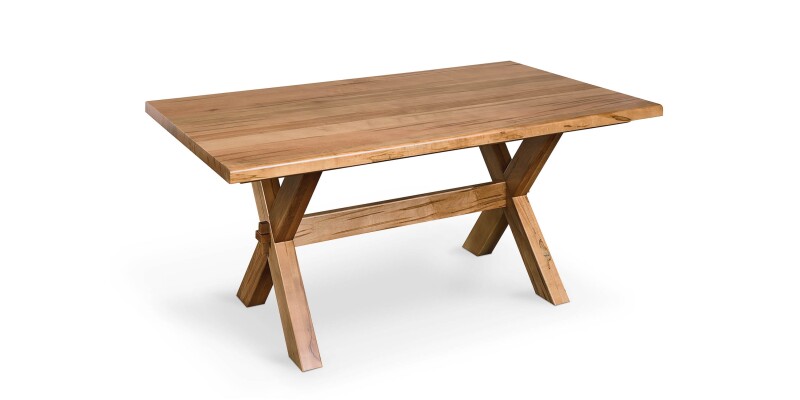 Crossbuck Dining Table with Extendable Leaves 40217242XEXSANDSTONE