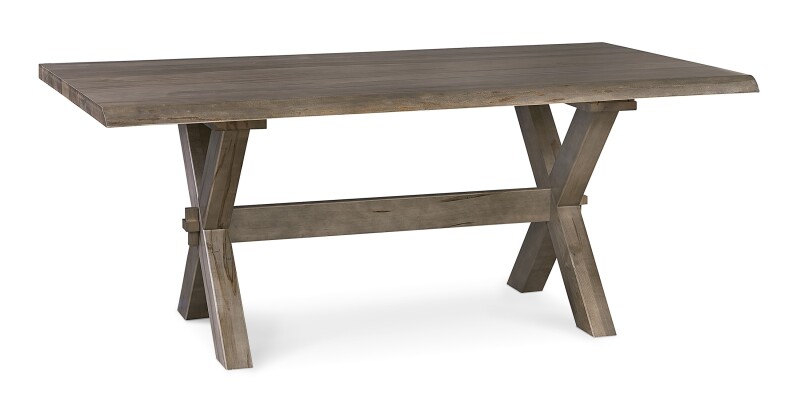 Crossbuck Live Edge Rectangle Dining Table 40217242XLE