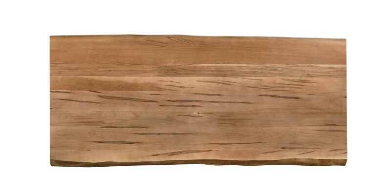 Crossbuck Live Edge Dining Table with Extendable Leaves 40217242XLEEXDKCHESTNUT