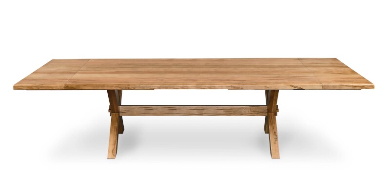 Crossbuck Dining Table with Extendable Leaves 40219042XEXGREYLAN