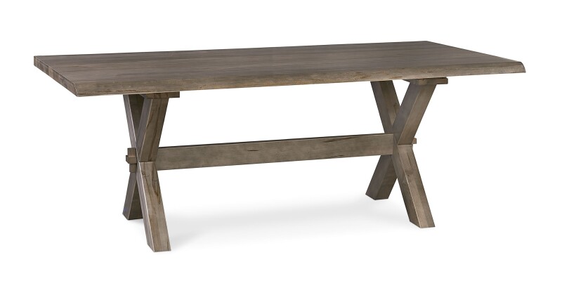 Crossbuck Live Edge Rectangle Dining Table 40219042XLE