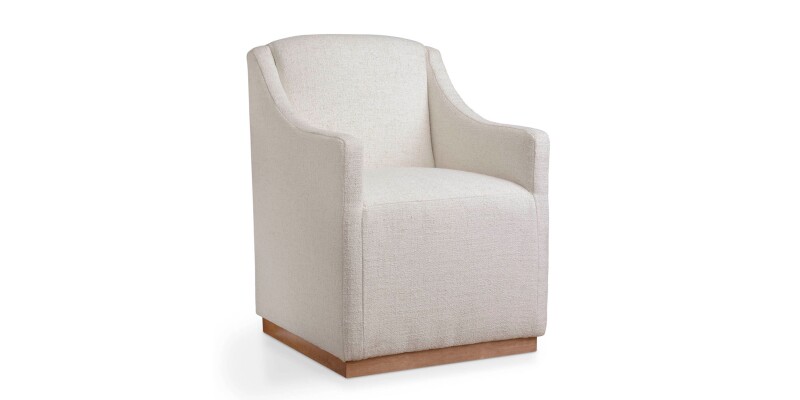 Banks Upholstered Dining Chair with Casters 4022068425