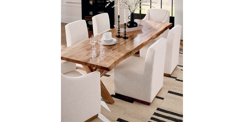 Banks Upholstered Dining Chair with Casters 4022068634