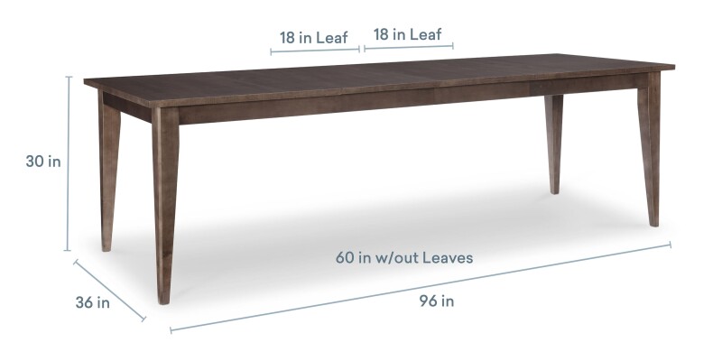 Louisa Rectangle Dining Table with Leaf 40223660LC2AUBURN