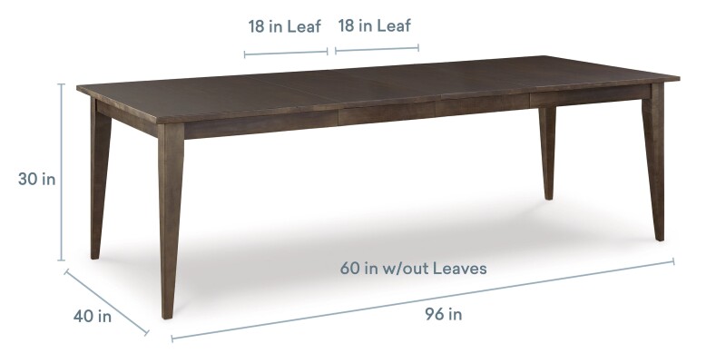 Louisa Rectangle Dining Table with Leaf 40224060LC2SANDSTONE