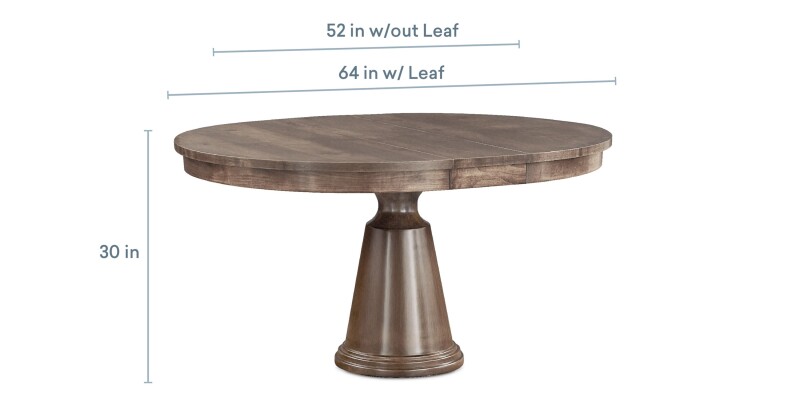 Origins Nichols Round Dining Table with Leaf 4025K5252F