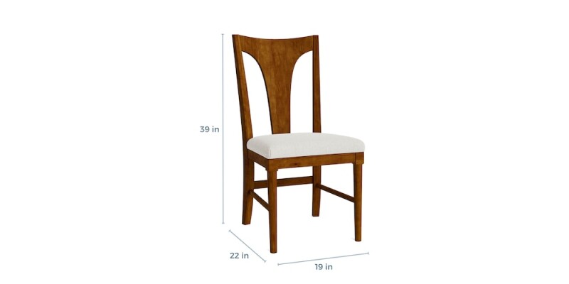 HideAway Gordon Maple Dining Chair with Upholstered Seat 40270685F11