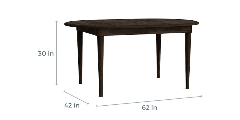 HideAway Solid Maple Oval Dining Table 40274262
